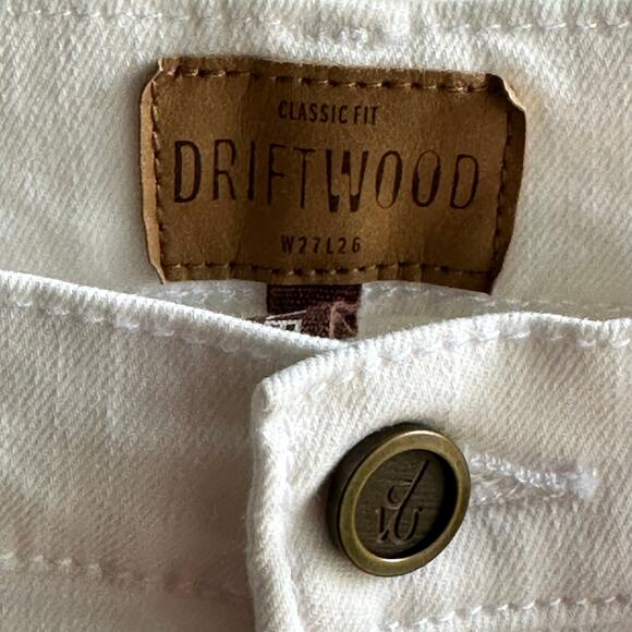 Driftwood Colette Embroidered Cuff Straight Leg Jeans NWT - Picture 5 of 10